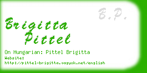 brigitta pittel business card